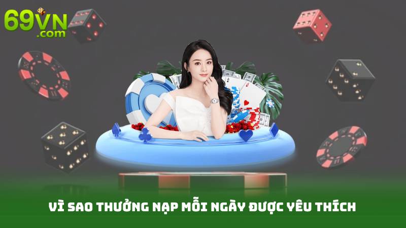 Vì sao thưởng nạp mỗi ngày được yêu thích